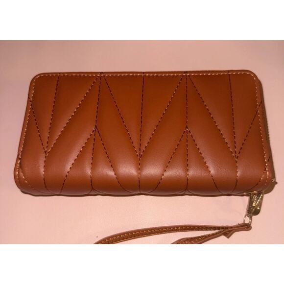 Women's New Faux Leather Wallet Double Zip Around Case Purse - Picture 1 of 4